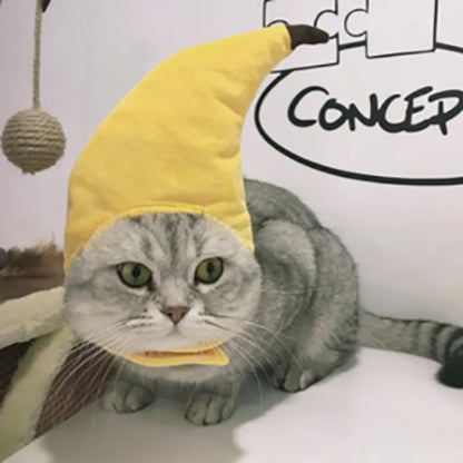  Cute Pet Costume Banana Cap