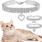 3 Pieces  Rhinestone Cat Collars 