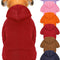 6 Pieces Dog Hoodie Dog Clothes Sweaters with Hat, Pet Winter Clothes Warm Hoodies Coat Sweater for Small Dogs Chihuahua (XXS)