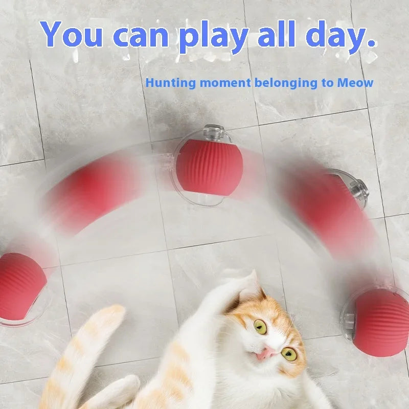 Interactive Smart Ball Auto Electric Rolling Ball Toys for Cats/Kitty Pets Smart Automatic Teaser USB Rechargeable