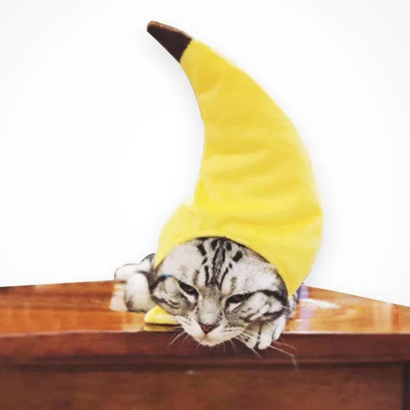  Cute Pet Costume Banana Cap