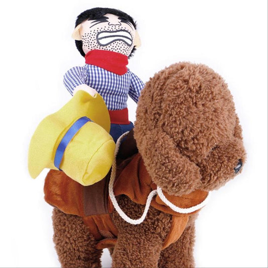 Cute Cowboy Hat & Saddle Design Pet Costume, Dog & Cat Clothing for Festival