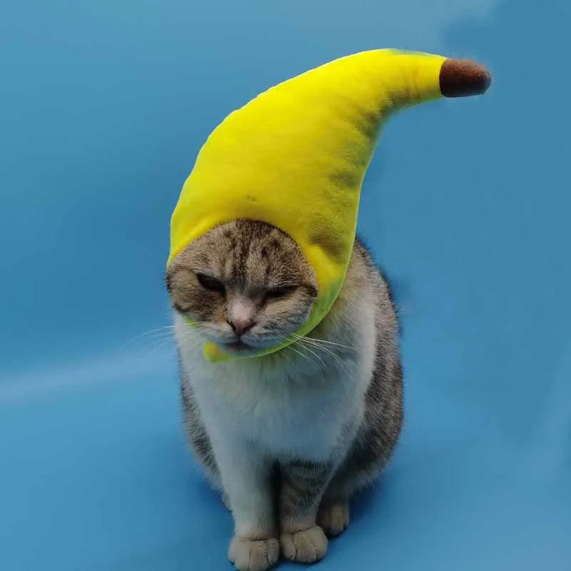  Cute Pet Costume Banana Cap