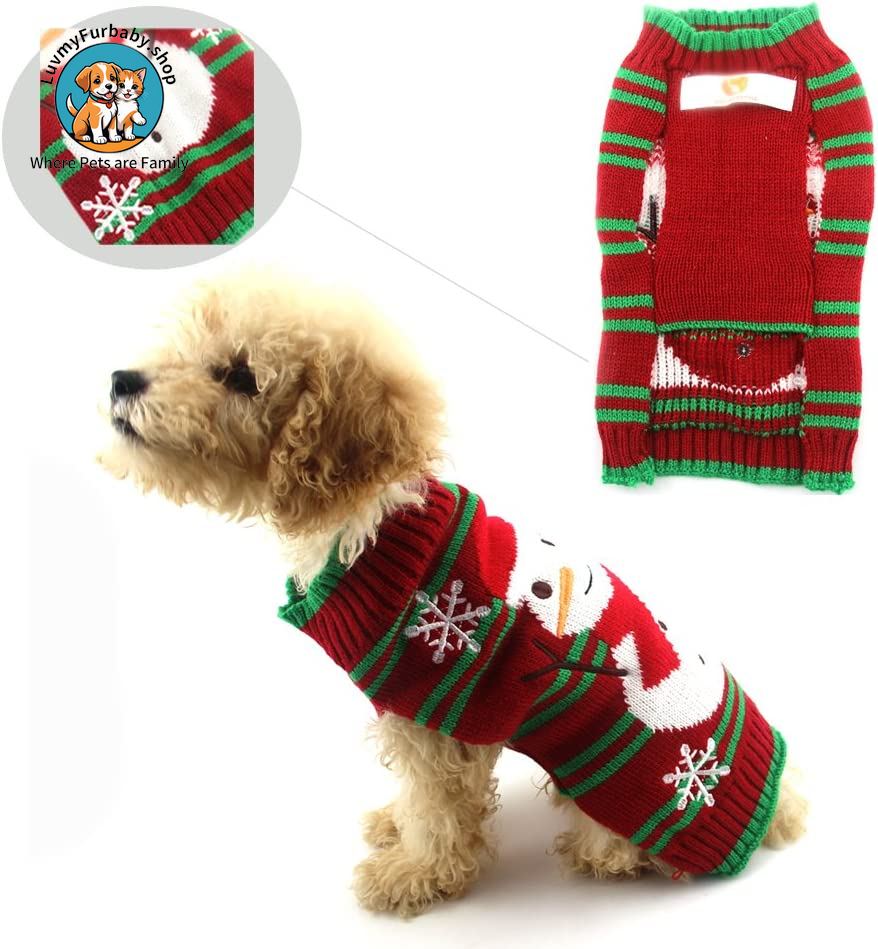 UGLY Snowman Christmas Sweaters  for Small Dog and Cat(Snowman,Xxl)