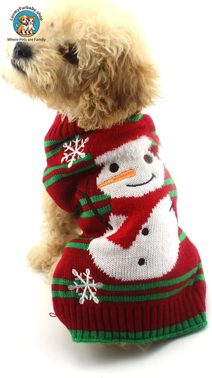 UGLY Snowman Christmas Sweaters  for Small Dog and Cat(Snowman,Xxl)